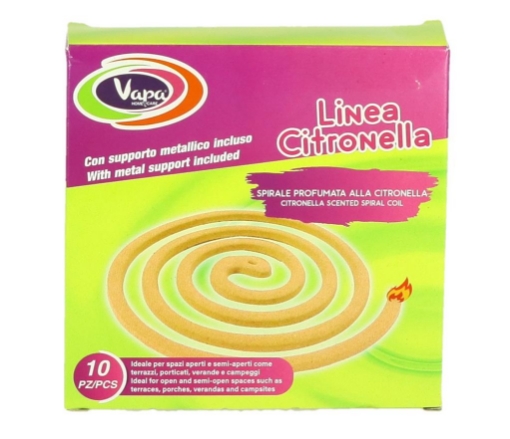 MAURY'S SPIRALI CITRONELLA 10 PEZZI OKX