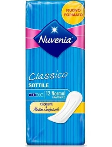 NUVENIA SOTTILE CLASSICO NORMAL ANATOMICO 12 PEZZI ASSORBENTI OKX