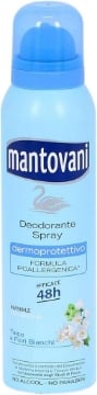 MANTOVANI DEODORANTE SPRAY DERMOPROTETTIVO 150 ML TALCO IPOALLERGENICO 48 H OKX