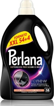 PERLANA DETERSIVO SCURI E NERI LIQUIDO PER TUTTI I CAPI PER FIBRE RINNOVATE 58 LAVAGGI OKX