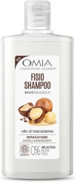 OMIA FISIO SHAMPOO ECO BIO CON OLIO DI MACADAMIA PER CAPELLI DANNEGGIATI RIPARATORE E RISTRUTTURANTE DA 200 ML OKX