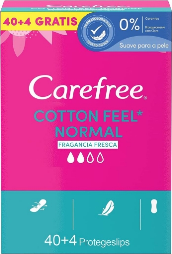 CAREFREE PROTEGGI SLIP FRESCHI E TRASPIRANTI CON ESTRATTO DI COTONE SPESSO TAGLIA NORMALE 44 PEZZI