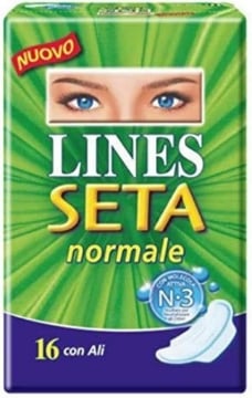 LINES SETA ASSORBENTI ULTRA CON ALI CONFEZIONE DA 16 PEZZI NORMALE OKX