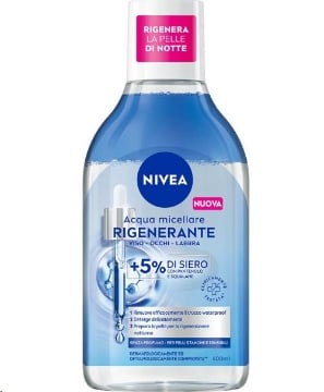 NIVEA ACQUA MICELLARE RIGENERANTE SIERO-INFUSA + 5% CON PANTENOLO E SQUALANE 400 ML OKX