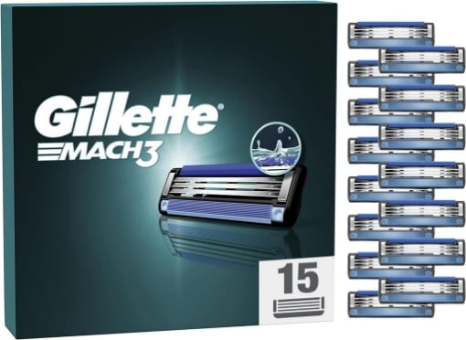 GILLETTE MACH3 LAMETTE DI RICAMBIO PER RASOIO DA UOMO RASOI A 3 LAME RICAMBIO PER RASOIO PIÙ FORTI DELL’ACCIAIO OKX