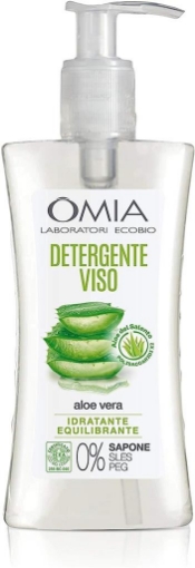 OMIA GEL DETERGENTE VISO ECO BIO ALOE VERA DEL SALENTO STRUCCANTE IDRATANTE PER PELLI NORMALI E MISTE 200 ML OKX