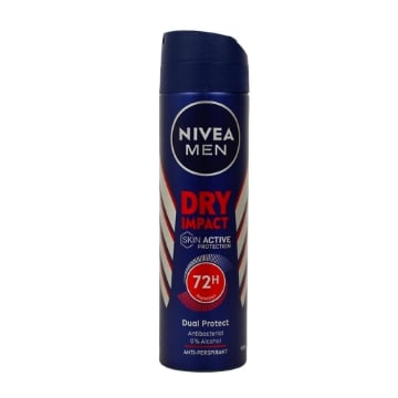 NIVEA FOR MEN DEODORANTE SPRAY DRY IMPACT 72H 150 ML OKX