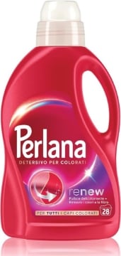 PERLANA DETERSIVO COLORATI LAVATRICE LIQUIDO PER TUTTI I CAPI COLORATI PER COLORI E FIBRE RINNOVATI 28 LAVAGGI OKX