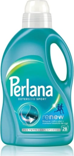 PERLANA DETERSIVO SPORT LAVATRICE LIQUIDO PER TUTTI I CAPI SPORTIVI RIMUOVE I CATTIVI ODORI 28 LAVAGGI OKX