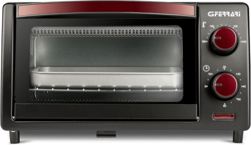 G3 FERRARI G10169 FORNETTO ELETTRICO 10 LITRI 800 W TIMER 60 MIN FONDO APRIBILE 100-230°C GRIGLIA INOX ROSSO/NERO