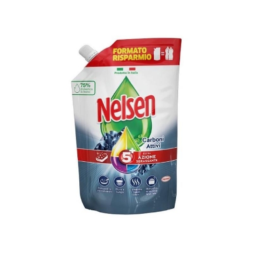 NELSEN DETERSIVO PIATTI RICARICA 1,65LT CARBONIATTIVI OKX