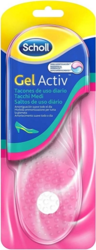 SCHOLL SOLETTE GEL ACTIV DONNA PER TACCHI MEDI AZIONE AMMORTIZZANTE E ANTISCIVOLO 1 PAIO OKX