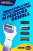 SCHOLL VELVET 2IN1 SISTEMA DI PEDICURE ELETTRONICO PER LEVIGARE I PIEDI TESTINE DOPPIA AZIONE RIMUOVE CALLI E TALLONI SCREPOLATI OKX