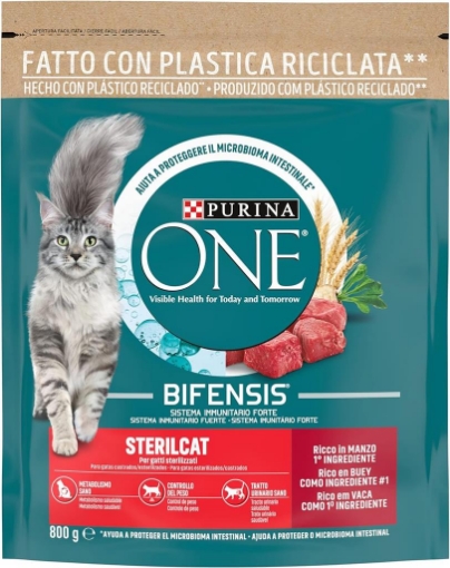 PURINA ONE STERILCAT MANZO & FRUMENTO BIFENSIS 800 G OKX