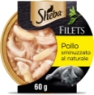 SHEBA FILETS CIBO UMIDO PER GATTI AL GUSTO POLLO VASCHETTA DA 60 G OKX