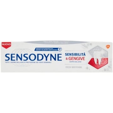 DENTIFRICIO SENSODYNE 75ML SENSIBILITÀ & GENGIVE FRESH WHITENING OKX