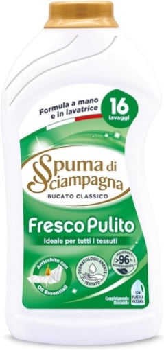 SPUMA DI SCIAMPAGNA DETERSIVO LAVATRICE FRESCO PULITO BUCATO CLASSICO 800 ML