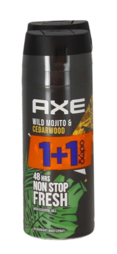 AXE DEO SPRAY BIPACCO 150ML WILD MOJITO&CEDAR 48H NON STOP DI FRESCHEZZA