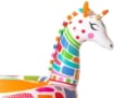 PISCINA GONFIABILE GIRAFFA GIOCO BIMBO CON SPRUZZATORE 266X157X127CM PER ESTERNO