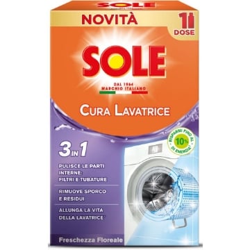 SOLE CURA LAVATRICE LIQUIDO 250ML FRESCHEZZA FLOREALE OKX