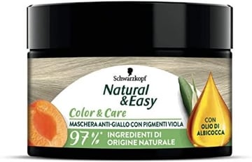 NATURAL & EASY MASCHERA TONALIZZANTE PER CAPELLI  ANTI GIALLO 150 ML