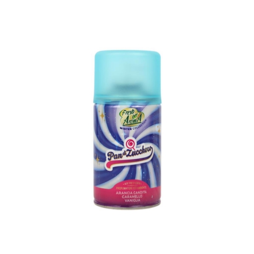 FRESH AROMA DEODORANTE MATIC PAN DI ZUCCHERO ARANCIA CANDITA CARAMELLO VANIGLIA RICARICA SPRAY 250 ML OKX