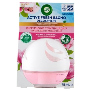 AIR WICK DEODORANTE AMBIENTE ACTIVE FRESH BAGNO 75ML MAGNOLIA E ORCHIDEA OKX