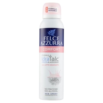 FELCE AZZURRA DEODORANTE SPRAY 150 ML COMFORT CON LATTE IDRATANTE OKX