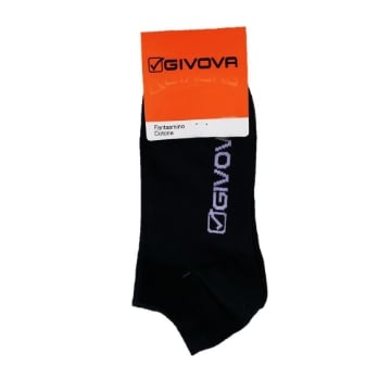 GIVOVA CALZA FANTASMINO DA UOMO MAGLIA JERSEY IN COTONE TAGLIA 35/38 3PZ NERO OKX