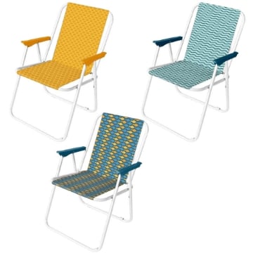 SEDIA SUMMER RELAX RICHIUDIBILE 51L X 78H X 39P IN COLORAZIONE E FANTASIA ASSORTITA 