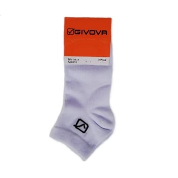 GIVOVA MINI CALZA DA UOMO MAGLIA JERSEY IN COTONE PACK DA TAGLIA 43/46 - 3 PZ BIANCO OKX