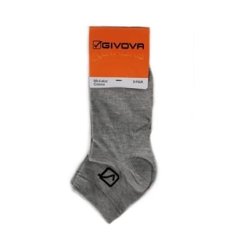 GIVOVA MINI CALZA DA UOMO MAGLIA JERSEY IN COTONE PACK DA TAGLIA 43/46  - 3 PZ GRIGIO