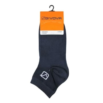 GIVOVA MINI CALZA DA UOMO MAGLIA JERSEY IN COTONE PACK DA TAGLIA 39/42 - 3 PZ BLU OKX