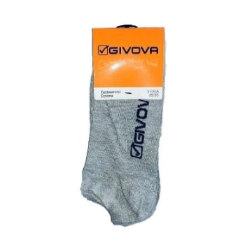 GIVOVA CALZA FANTASMINO DA UOMO MAGLIA JERSEY IN COTONE TAGLIA 43/46 - 3 PAIA GRIGIO 