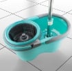 WHEEL MOP MOCIO ROTANTE CON SECCHIO STRIZZATORE 360° E MANICO COLORE ASSORTITO 