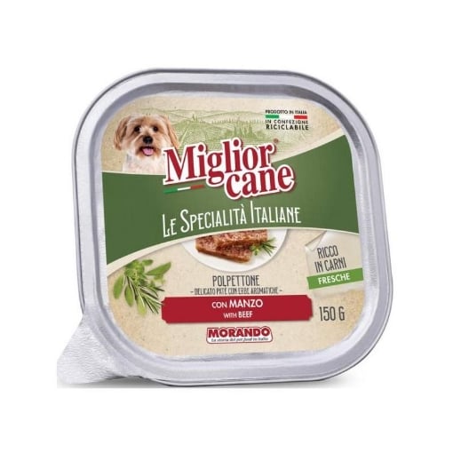 MIGLIOR CANE SPECIALITÀ PATE DA 150 GR AL MANZO OKX