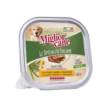 MIGLIOR CANE SPECIALITÀ PATE DA 300 GR POLLO PATATE E FAGIOLINI OKX