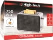 HIGH-TECH TOSTAPANE DA 750 WATT IN ACCIAIO E FINITURE NERE