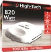 HIGH-TECH TOSTIERA ELETTRICA DA 820 WATT CON PIEDINI ANTISCIVOLO E MANIGLIA TERMOISOLATA