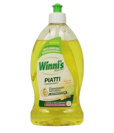 WINNI'S DETERSIVO PER PIATTI CONCENTRATO DA 480ML BERGAMOTTO E ZENZERO