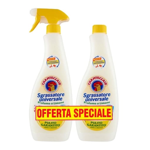 CHANTECLAIR SPRAY SGRASSATORE SET 1 PZ + 1 RICARICA DA 700 ML L'UNO LIMONE  OKX