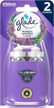 GLADE SENSE & SPRAY DEODORANTE PER AMBIENTI CON SENSORE DI MOVIMENTO FRAGRANZA LAVANDA 2 X 18 ML 