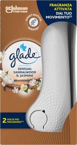 GLADE SENSE & SPRAY AUTOMATIC BASE + RICARICA 18 ML SENSUAL SANDALWOOD & JASMINE OKX