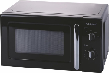 KOOPER FORNO A MICROONDE VINTAGE NERO 22 L  5 PROGRAMMI DI COTTURA 700 W WAVE