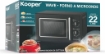 KOOPER FORNO A MICROONDE VINTAGE NERO 22 L  5 PROGRAMMI DI COTTURA 700 W WAVE