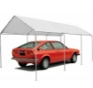 GAZEBO CARPORT IN ACCIAIO 3X6 MT COPERTURA GARAGE PER AUTO BIANCO