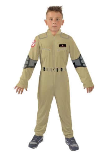 COSTUME GHOSTBUSTERS 8-10 ANNI COLOR BEIGE CON PARTICOLARI ARGENTO 