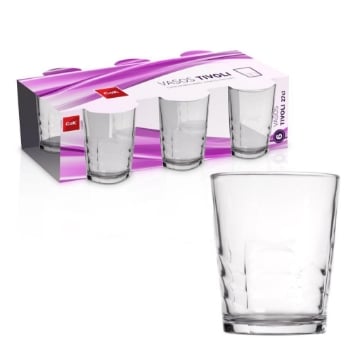 BICCHIERI VASOS TIVOLI 6 PZ IN VETRO IDEALI PER LA TUA TAVOLA  27 CL TRASPARENTI 