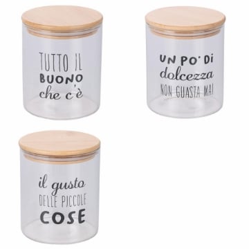 BARATTOLO MOTIVY 750 ML IN VETRO CON SIMPATICHE SCRITTE ASSORTITE