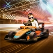 MACCHINA ELETTRICA PER BAMBINI 3-5 ANNI CON LICENZA MCLAREN, TELECOMANDO E CLACSON, 115X67X50 CM, ARANCIONE
